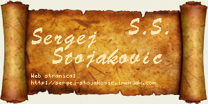 Sergej Stojaković vizit kartica